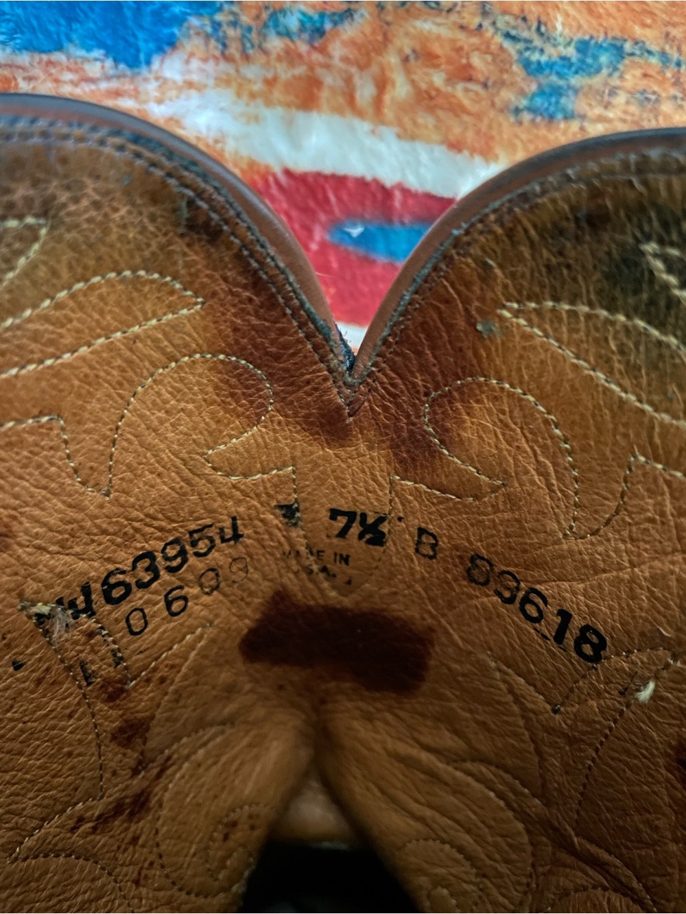 LUCCHESE TWO TONE TAN MAD DOG GOAT W CHOCOLATE MAD DOG GOAT WINGTIP 1883 - Picture 9 of 10